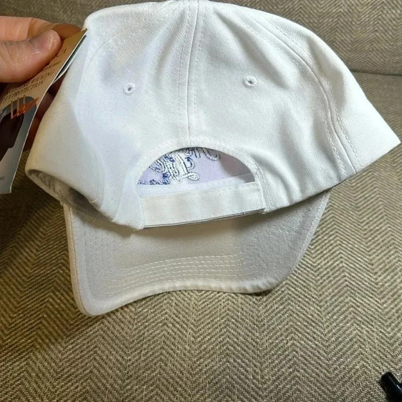 NWT LEWIS BAKERIES HEALTHY LIFE BREAD WHITE BALL CAP HAT CAP AMERICA GOLF - Picture 6 of 9
